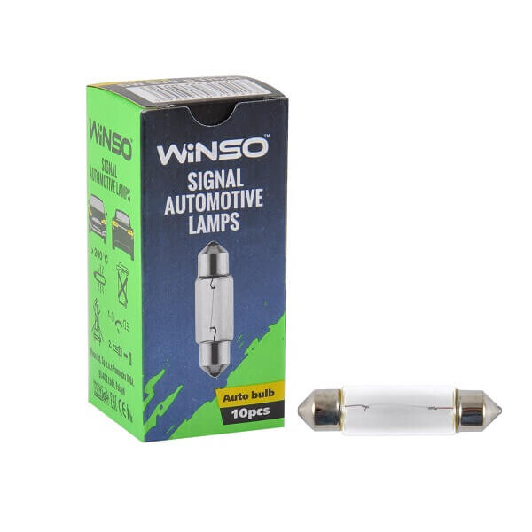 

Лампа накаливания Winso C10W 10W 24V SV8.5 T11x41 725220