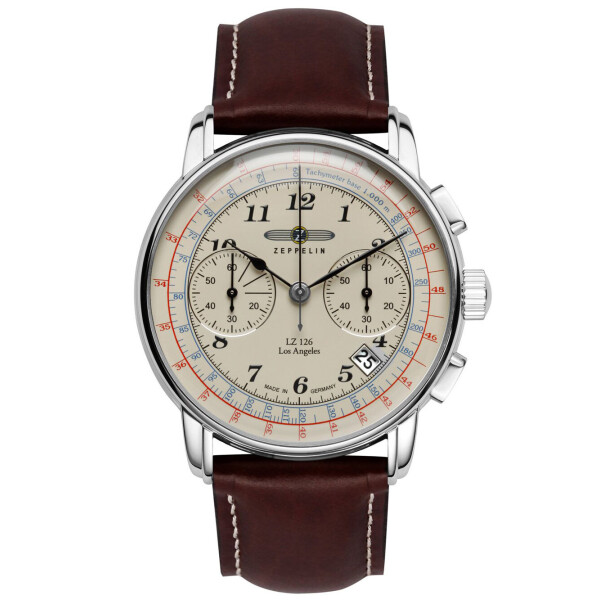 

Часы Zeppelin 7614-5 LZ-127 Chronograph 43mm 5ATM