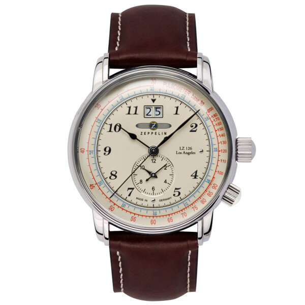

Часы Zeppelin 8644-5 LZ-127 Herren 43mm 5ATM