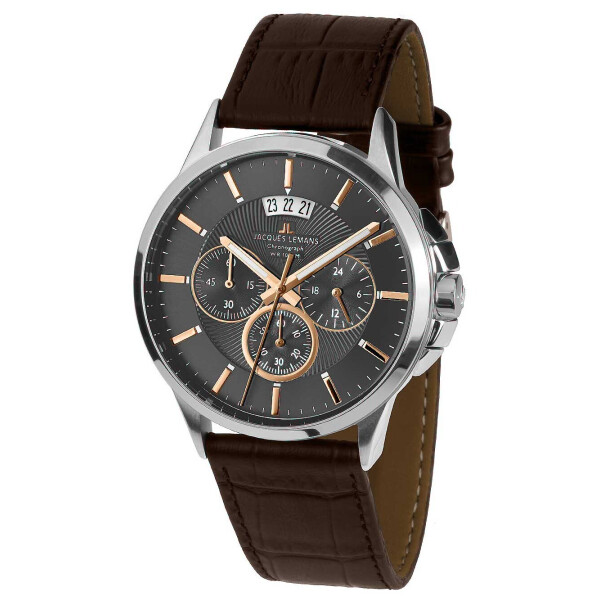 

Часы Jacques Lemans 1-1542H Sydney Chronograph Herren 42mm 10ATM