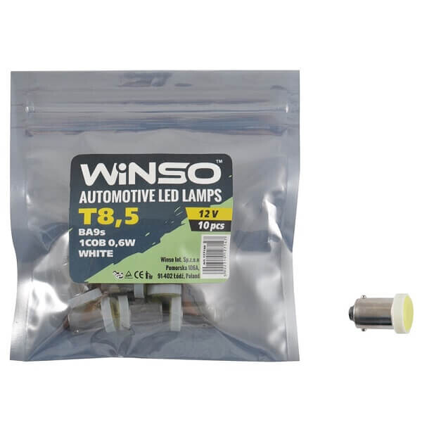 

Лампа Winso LED T8.5 12V COB BA9s 127140
