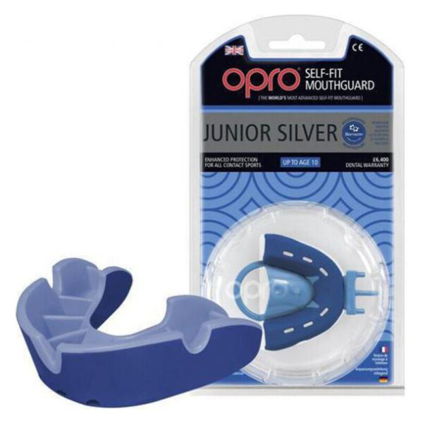 

Капа Opro Junior Silver, синяя (002190002)