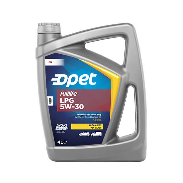 

Масло моторное Opet для двигателей на газу FULLLIFE LPG 5W-30 4л