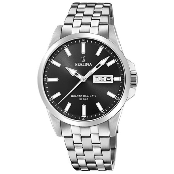 

Часы Festina F20357/4 Klassik Day-Date Herrenuhr 41mm 10ATM