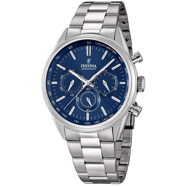 

Часы Festina F16820/2 Timeless Chronograph 44mm 5ATM
