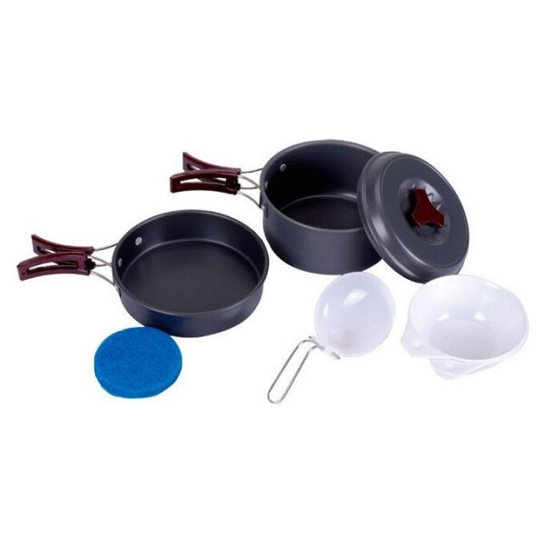 

Туристическая посуда Набор посуды туристический KingCamp Climber 1 Light grey