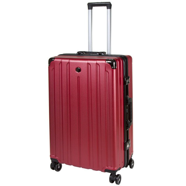 

Чемодан большой бордовый OUPAI 46х72х29 пластик ABS алюминиевый каркас кс1106-1борб