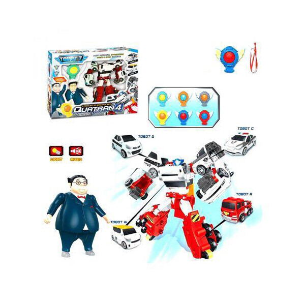 

Трансформер Кватран Q1907 Тобот Tobot Quatran с героями