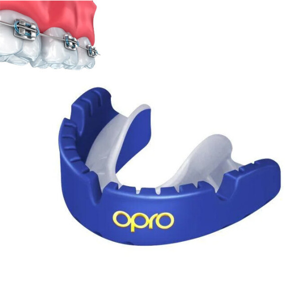 

Капа OPRO Gold Braces Prl Blue/Prl (art.002227006)