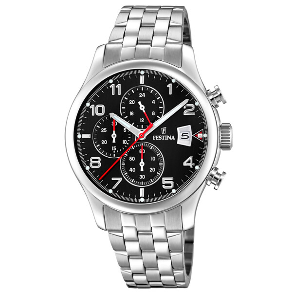 

Часы Festina F20374/3 Timeless Chronograph 41mm 10ATM