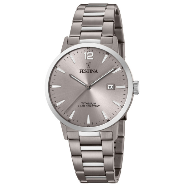 

Часы Festina F20435/2 Klassik Titanium Chronograph 40mm 10ATM