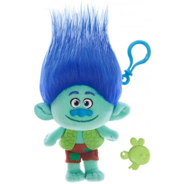 

Игрушка мягкая с клипсой Тролли Zuru Trolls True Coloe Branch 22см синяя