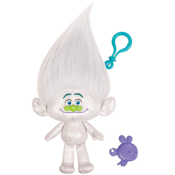 

Игрушка мягкая с клипсой Тролли Zuru Trolls Guy Diamond 22см серебрянная