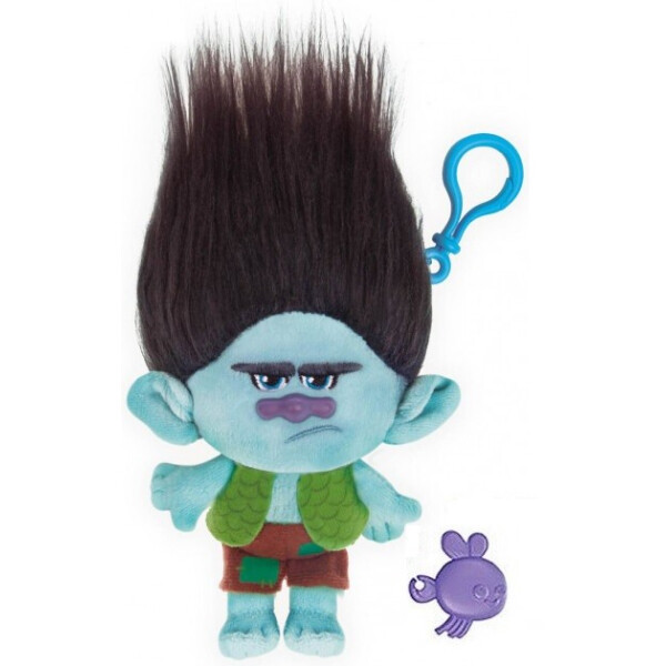 

Игрушка мягкая с клипсой Тролли Zuru Trolls Grumpy Branch 22см бирюзовая