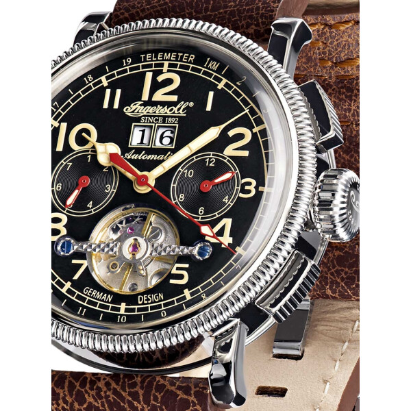 

Часы Ingersoll IN1827BKCR Princeton Automatik 44mm