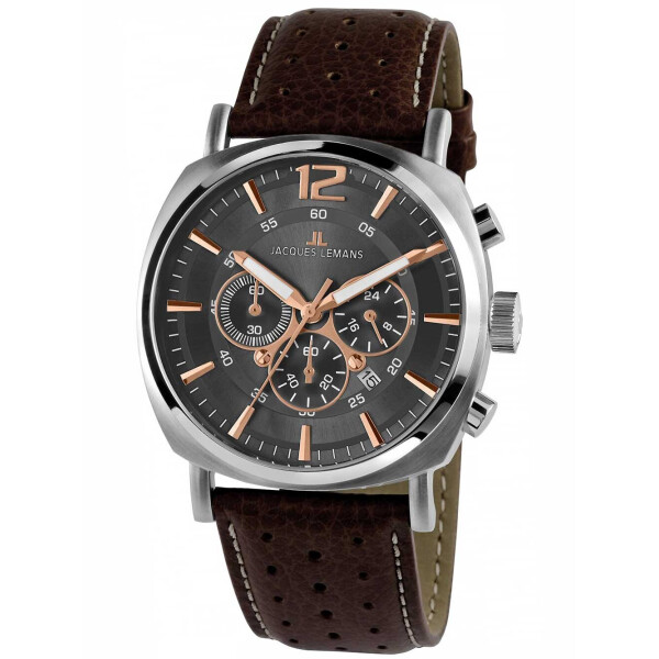 

Часы Jacques Lemans 1-1645H Lugano Chronograph Herren 46mm 10ATM