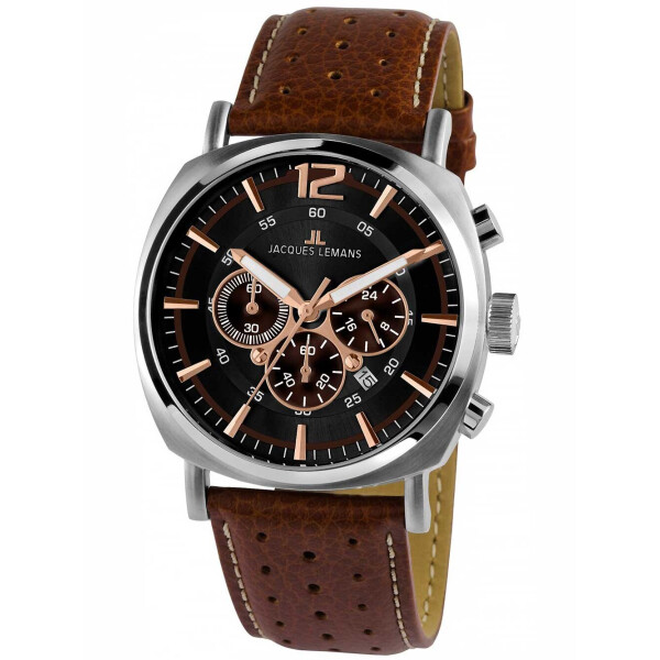 

Часы Jacques Lemans 1-1645K Lugano Chronograph Herren 46mm 10ATM