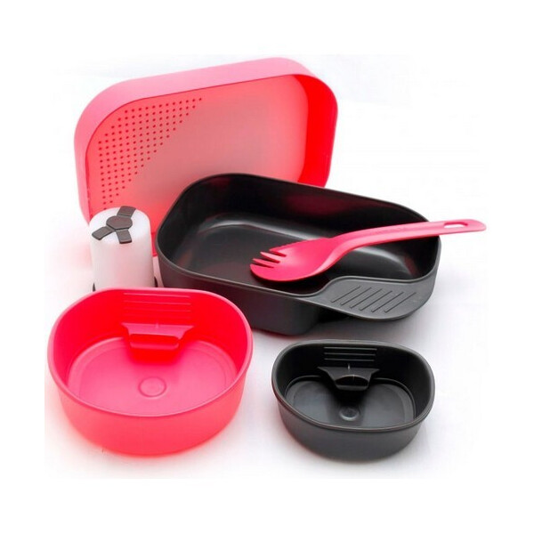 

Туристическая посуда Набор посуды Wildo Camp-A-Box Complete pink W10269