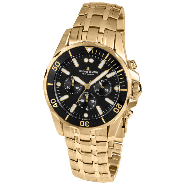 

Часы Jacques Lemans 1-1907ZI Liverpool Chronograph 43mm 20ATM