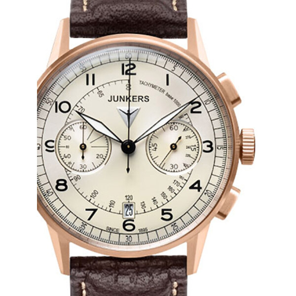 

Часы Junkers G38 6972-1 gold braun 42 mm 100M