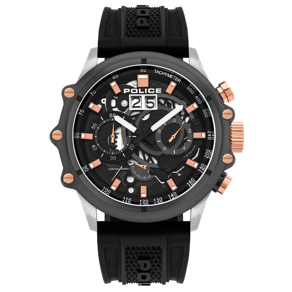 

Часы Police PL16018JSTU.13P Luang Chronograph 48mm 10ATM