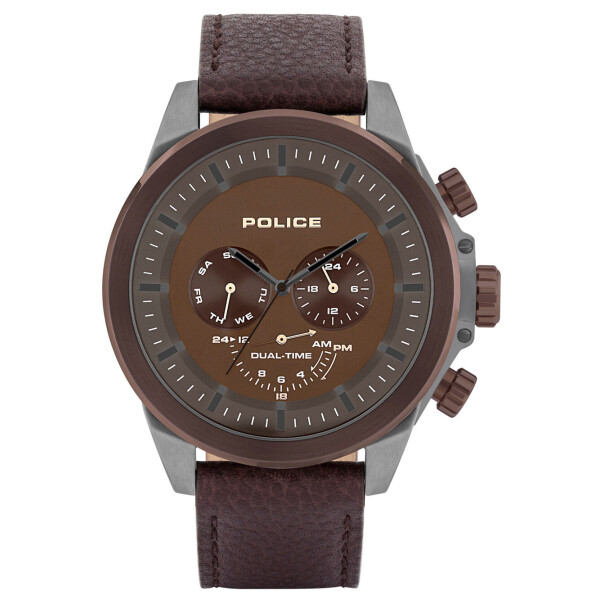 

Часы Police PL15970JSUBZ.12 Belmont Dual-Time 52mm 5ATM