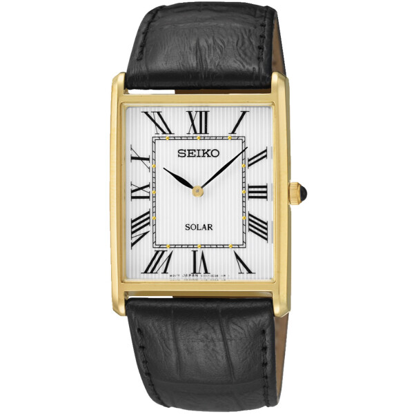 

Часы Seiko SUP880P1 Solar Herrenuhr eckig Золотойen 28mm 30M
