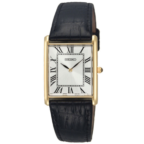 

Часы Seiko SFP608P1 Herrenuhr eckig gold Черный 25 mm