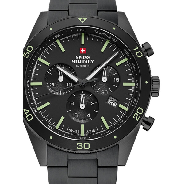 

Часы Swiss Military SM34079.03 Chronograph 43mm 10ATM