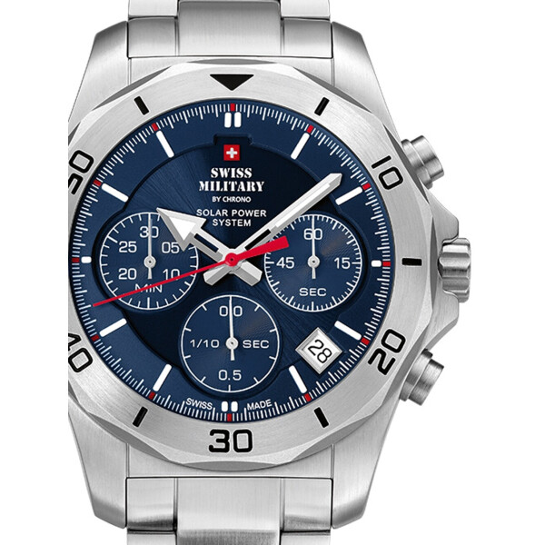 

Часы Swiss Military SMS34072.02 Solar Chronograph 44mm 10ATM