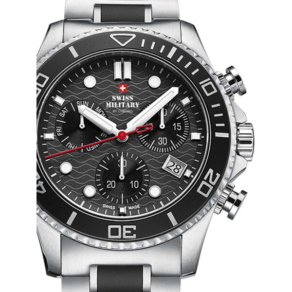 

Часы Swiss Military SM34051.01 Chronograph 46mm 10ATM