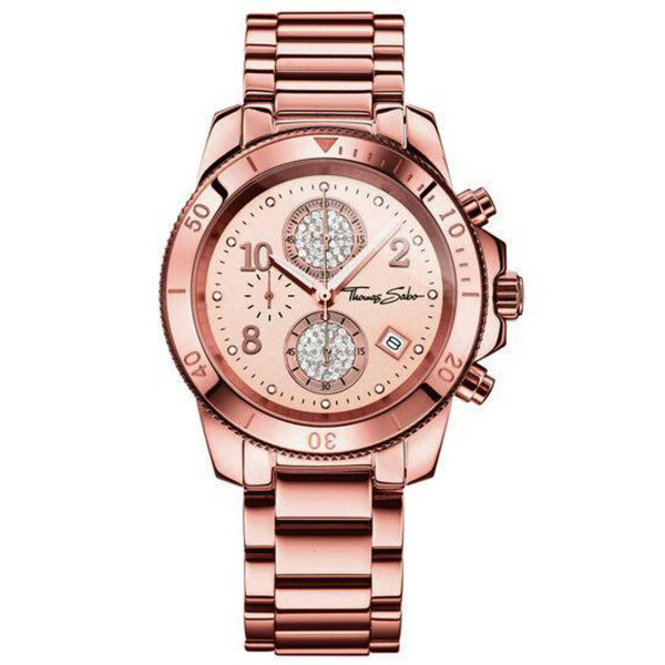 

Часы Thomas Sabo WA0192-265-208 Damen Chronograph 40mm 10ATM