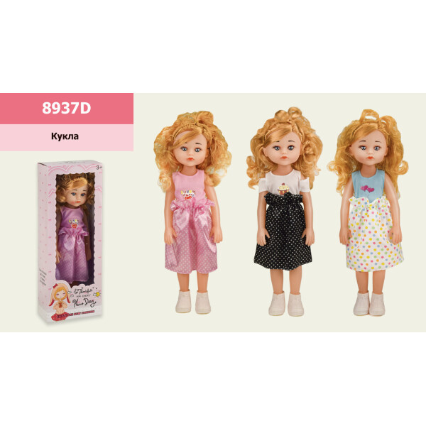 

Кукла 3 вида, муз,р-р игрушки – 39 см, в кор.15,5*8,5*43 см /36-2/