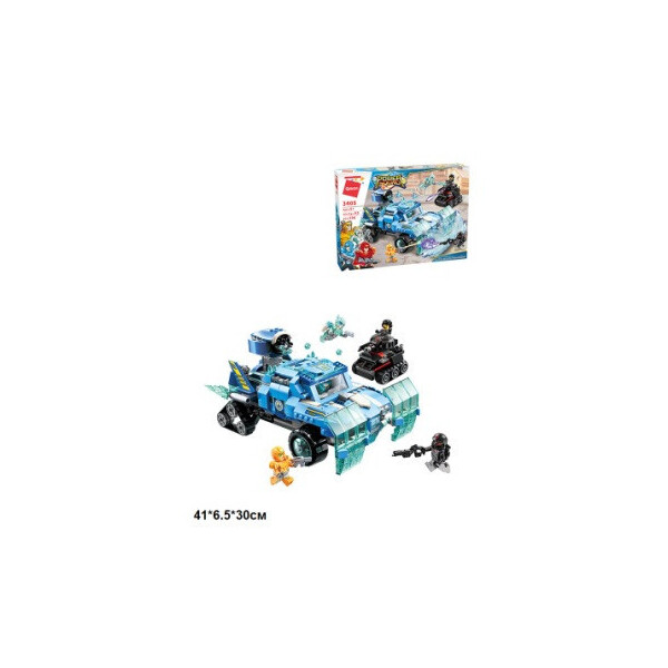 

Конструктор BRICK 3405 Power squad 596дет.распак.кор.41*6,5*30 /16/