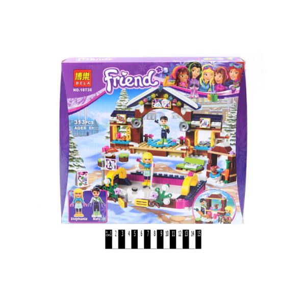 

Конструктор "FRIENDS" "Горнолыжный курорт: каток" 408дет. в кор. 30*28*5 см /48/