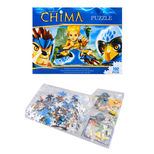 

Конструктор + пазлы ''CHIMA'', в кор. 27х5х21 /96-2/