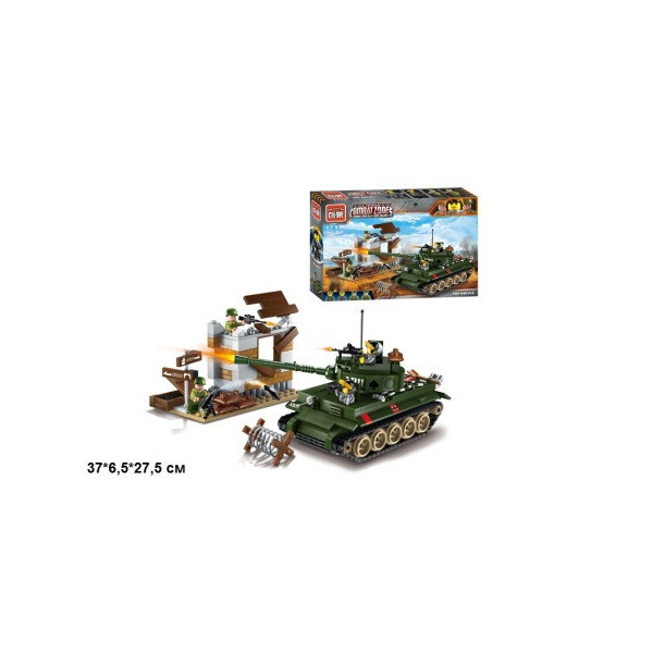 

Конструктор BRICK 1711 воен.зона с танком 214дет.распак.кор.37*6,5*27,5 ш.к./12/