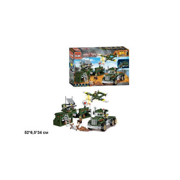 

Конструктор BRICK 1713 воен.передвижной пункт 687дет.распак.кор.52x6,5x34 ш.к./9/