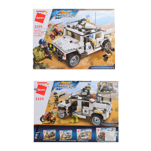 

Конструктор BRICK 3205 военная машина 452дет.распак.кор.41x6,5x30 /16/