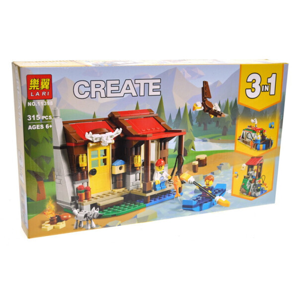 

Конструктор "CREATOR" "Хатина в глушині" 315дет. 38,8*22*5,5см. /36-2/