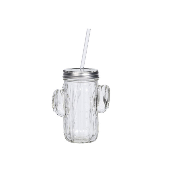 

Банка с трубочкой EXCELLENT HOUSEWARE для питья, 400 мл, прозрачная (CD1000270)