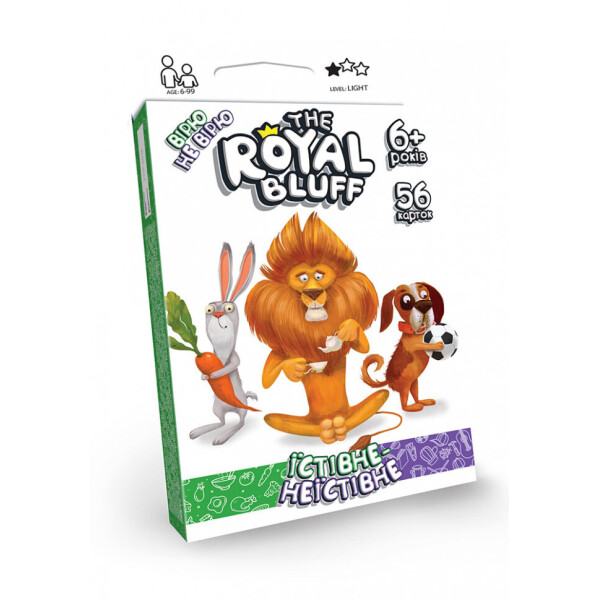 

Карточная игра "The ROYAL BLUFF їстівне неїстівне" укр RBL-02-01U