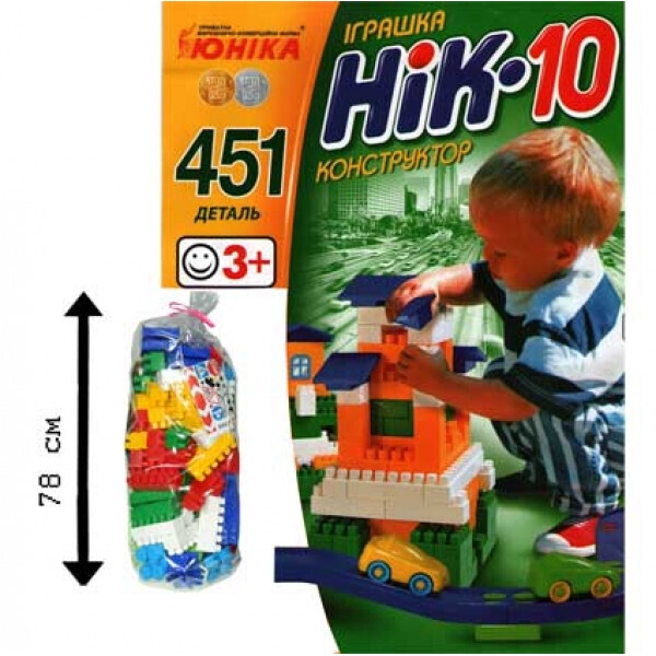 

Конструктор 70972 "НИК-10" 451 дет.
