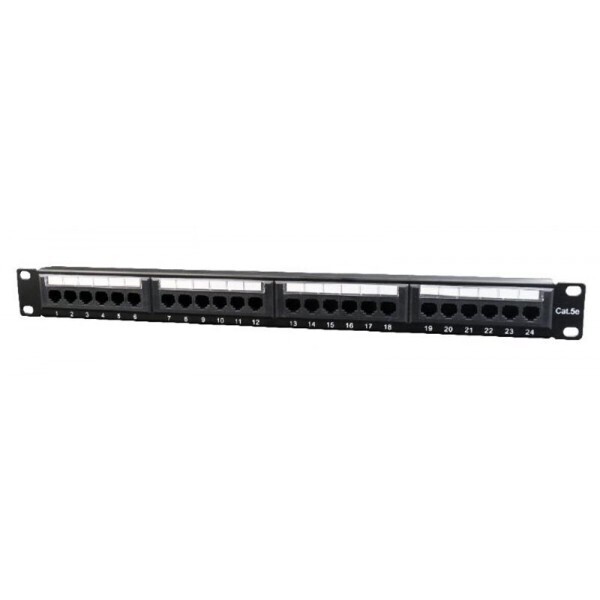 

Патч-панель Cablexpert (NPP-C524CM-001) 19" 24 порта, UTP, cat.5e