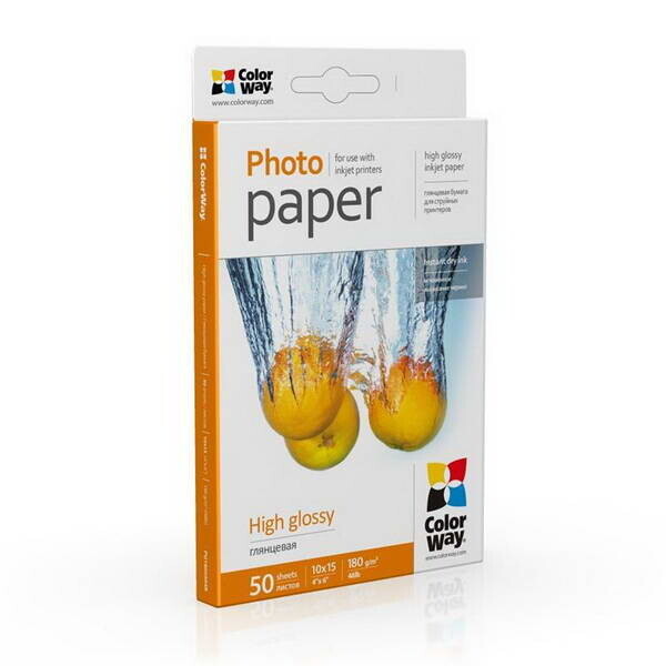 

Фотобумага CW глянцевая 180г/м2 10х15см 50л (PG1800504R)