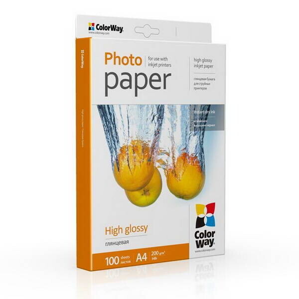 

Фотобумага CW глянцевая 200г/м2 A4 100л (PG200100A4)