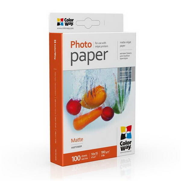 

Фотобумага CW матовая 190г/м2 10x15см 100л (PM1901004R)