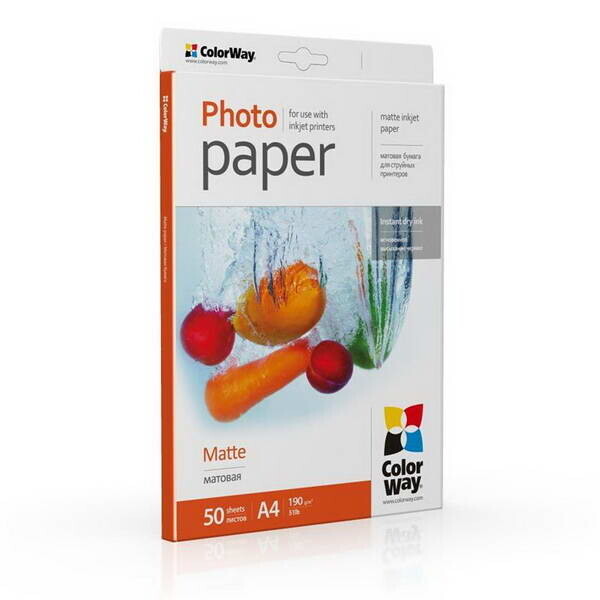

Фотобумага CW матовая 190г/м2 A4 50л (PM190050A4)