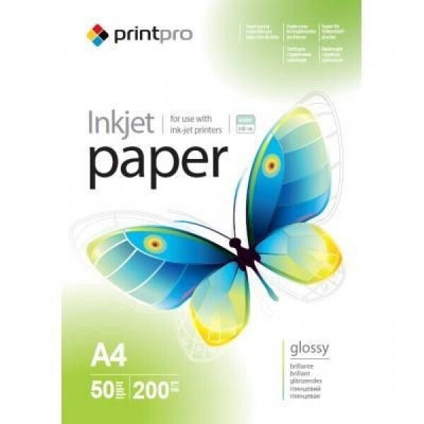 

Фотобумага PrintPro глянцевая 200г/м2 A4 50л (PGE200050A4)
