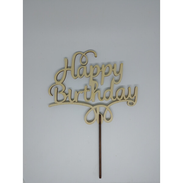 

Топпер для цветов и торта HOT-KITCHEN упак-10шт Happy Birthday Деревянный 23*16 см (т88)